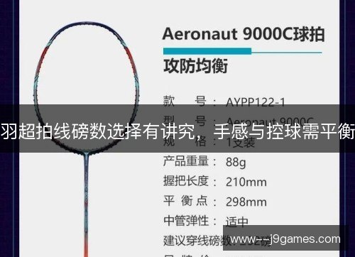 羽超拍线磅数选择有讲究,手感与控球需平衡 羽超拍线磅数选择有讲究,手感与控球需平衡